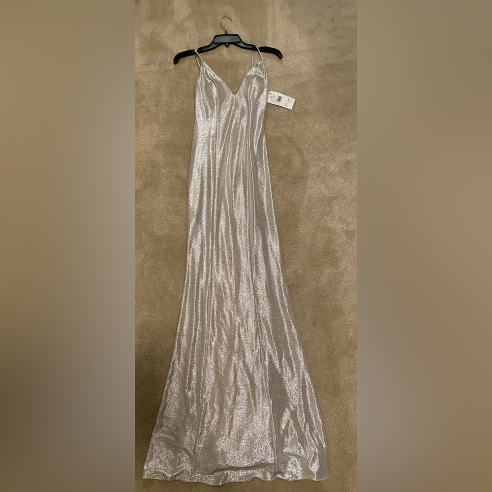 Never worn silver gown